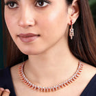 CZ Necklace Set – Stunning CZ Stone Jewellery by Peora
