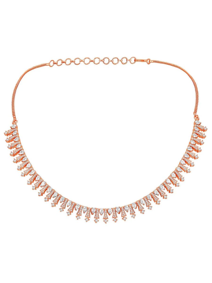 CZ Necklace Set – Stunning CZ Stone Jewellery by Peora
