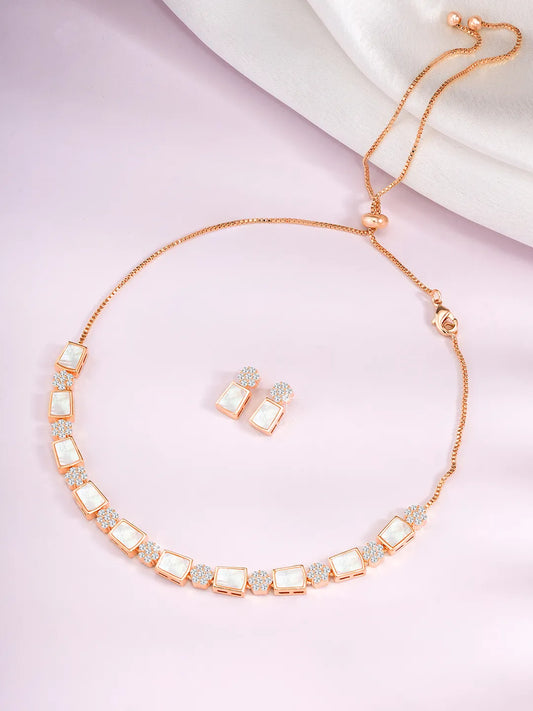 CZ Necklace Set – Radiant Fashion Jewellery by Peora

