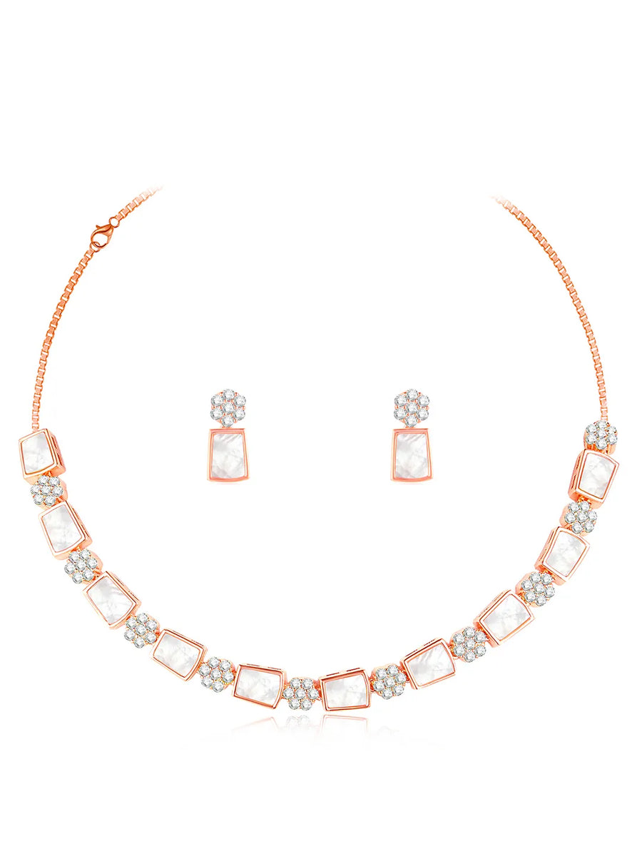 CZ Necklace Set – Radiant Fashion Jewellery by Peora

