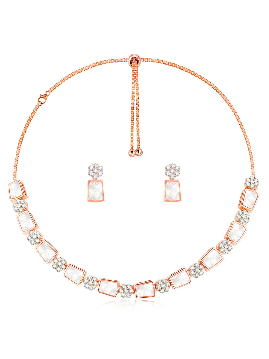 CZ Necklace Set – Radiant Fashion Jewellery by Peora

