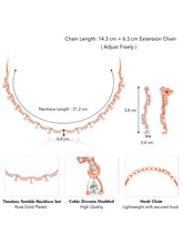 Twinkle CZ Necklace Set – Shimmering CZ Jewellery by Peora
