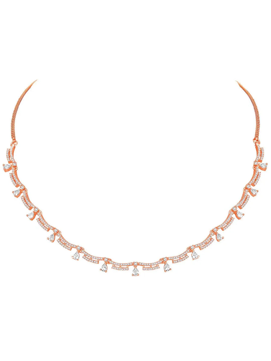 Twinkle CZ Necklace Set – Shimmering CZ Jewellery by Peora
