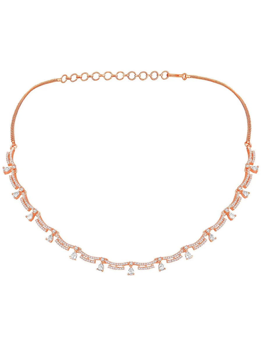 Twinkle CZ Necklace Set – Shimmering CZ Jewellery by Peora
