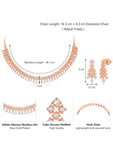CZ Necklace Set – Premium Jewellery with Sparkling Finish by Peora
