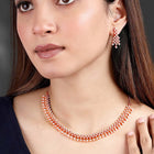 CZ Necklace Set – Premium Jewellery with Sparkling Finish by Peora
