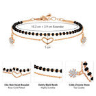 Chic Noir Heart Bracelet – Stylish Black-Toned Jewellery by Peora
