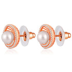 Pearls CZ Stud Earrings – Elegant & Sparkling Designs | Peora