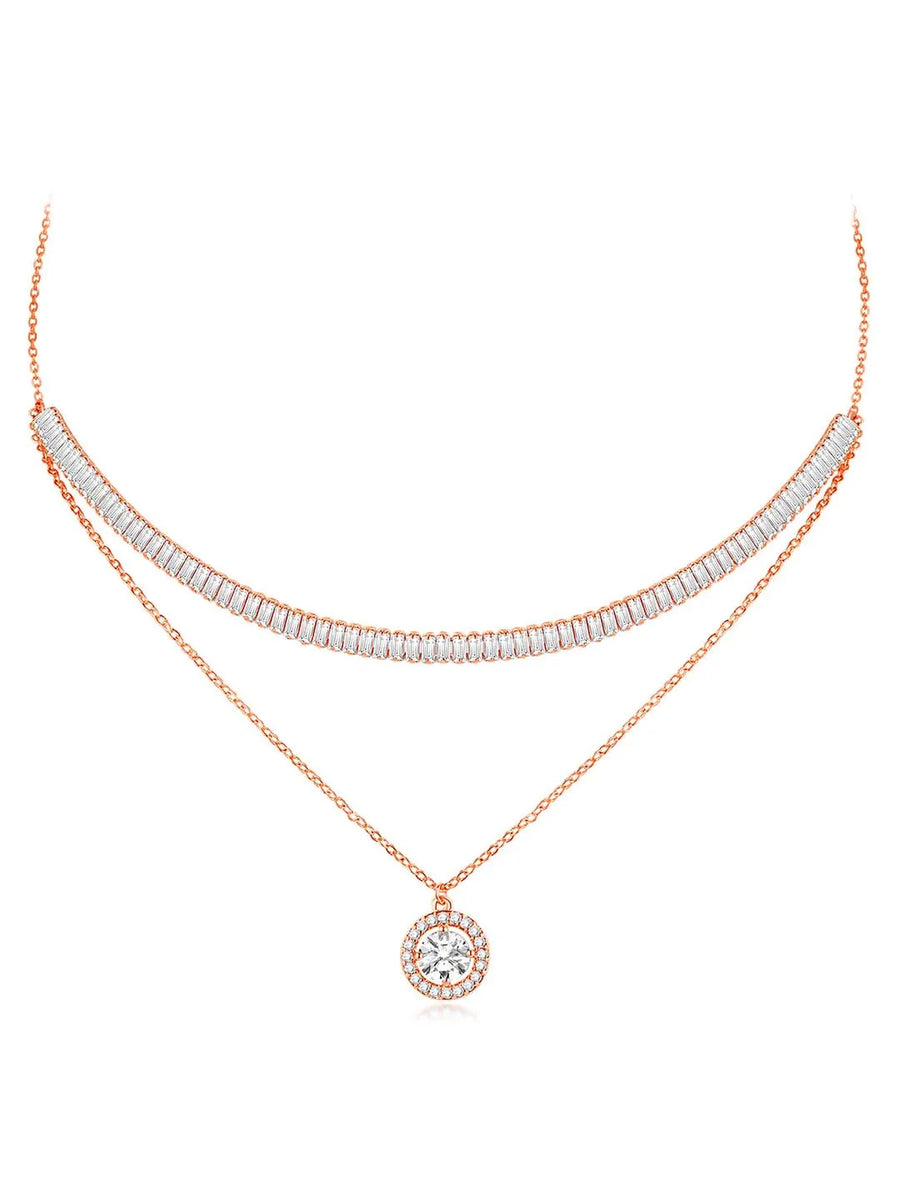Two Layer Pendant Necklace Set – Trendy Fashion Jewellery by Peora

