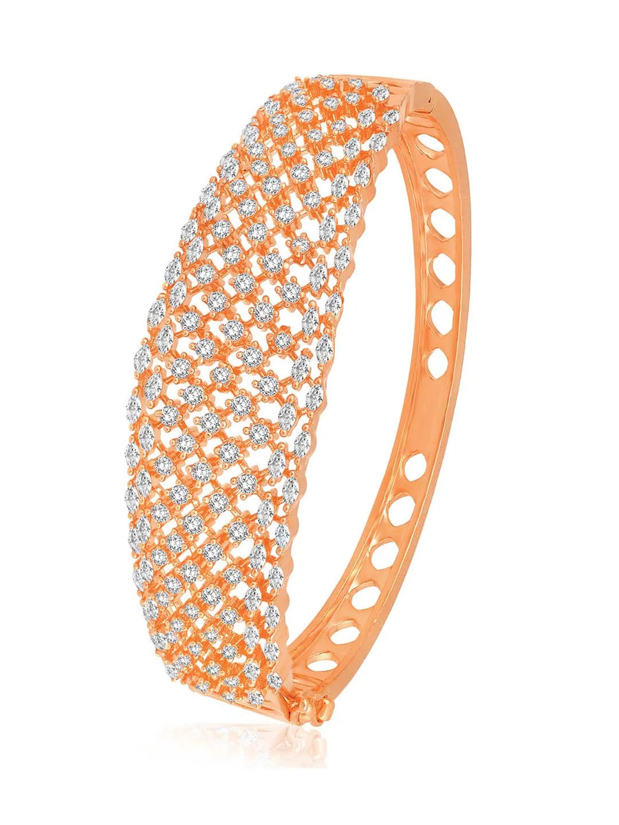 CZ Kada Bangle – Stunning Stone Bangle Jewellery by Peora
