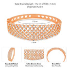 CZ Kada Bangle – Stunning Stone Bangle Jewellery by Peora
