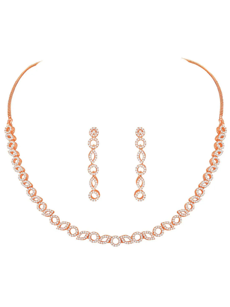Diaries CZ Necklace Set – Elegant Storytelling Jewellery by Peora
