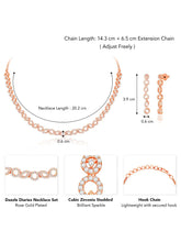 Diaries CZ Necklace Set – Elegant Storytelling Jewellery by Peora
