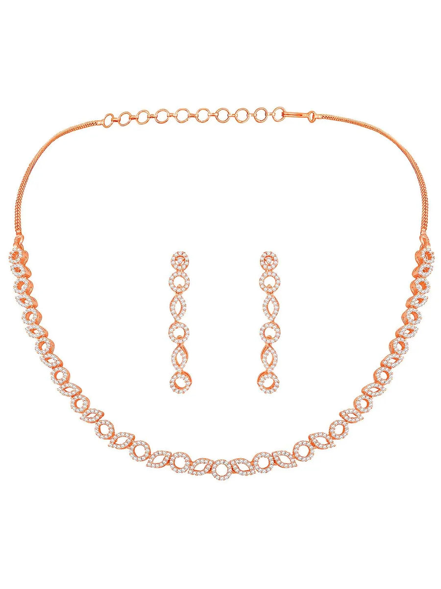 Diaries CZ Necklace Set – Elegant Storytelling Jewellery by Peora
