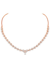 Droplet Dreams Luxurious CZ Necklace Set - Rose Gold