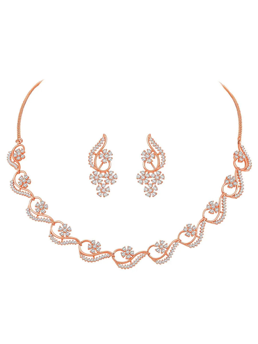 Ballet Floral Necklace Set – Graceful Floral Jewellery by Peora
