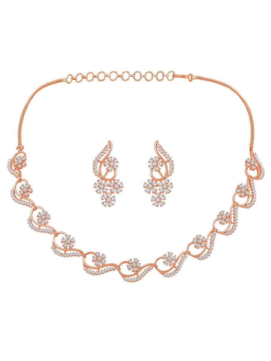 Ballet Floral Necklace Set – Graceful Floral Jewellery by Peora
