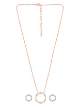 Rounds CZ Pendant Set – Sparkling Circular Jewellery by Peora
