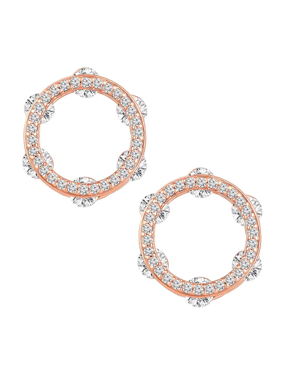 Rounds CZ Pendant Set – Sparkling Circular Jewellery by Peora
