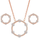 Rounds CZ Pendant Set – Sparkling Circular Jewellery by Peora
