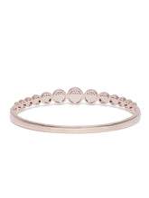 CZ Circular Motif Kada Bracelet in Rose Gold featuring Cubic Zirconia kada bracelet  

