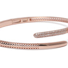 Sleek and Chic CZ Kada for Women in Rose Gold featuring Cubic Zirconia kada bracelet  

