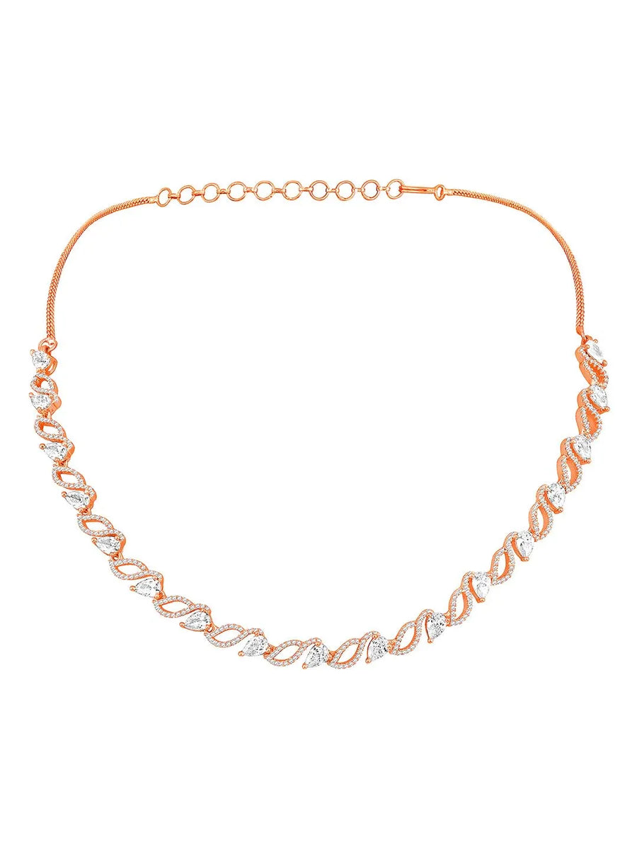CZ Necklace Set – Exquisite Cubic Zirconia Jewellery by Peora
