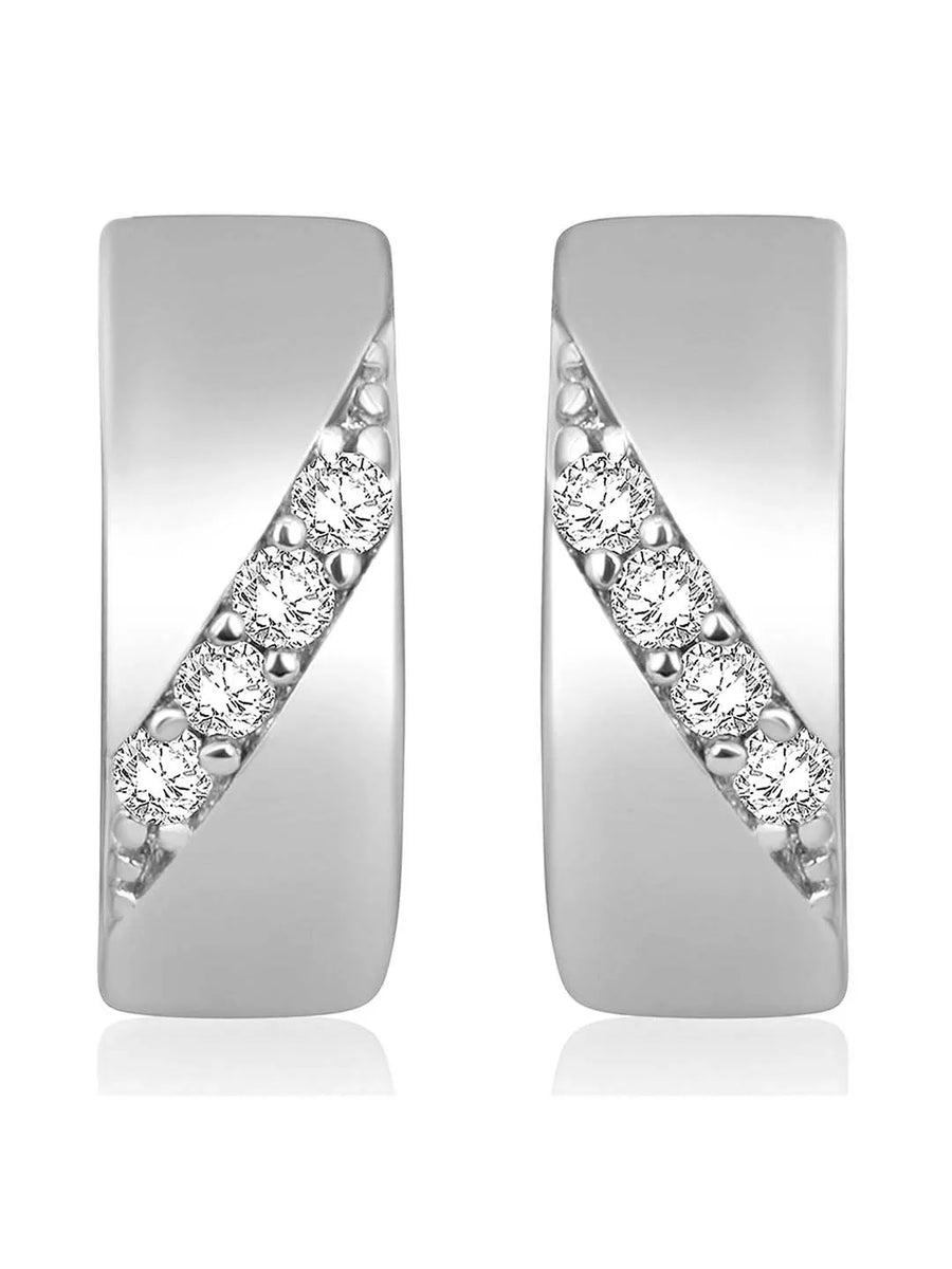 Gilded Grace CZ Hoops by Peora – Luxurious Fashion Jewellery

