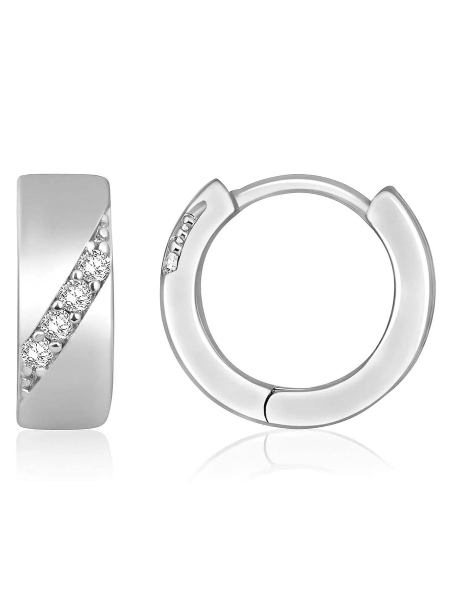 Gilded Grace CZ Hoops by Peora – Luxurious Fashion Jewellery

