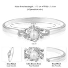 Gems CZ Kada Bracelet by Peora | Bold Cubic Zirconia Fashion Jewellery

