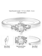 Gems CZ Kada Bracelet by Peora | Bold Cubic Zirconia Fashion Jewellery


