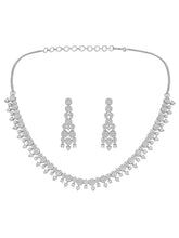 Grace CZ Necklace Set – Elegant Cubic Zirconia Jewellery by Peora
