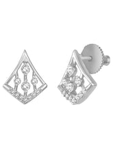Sparkling Rhombus CZ Pendant Set