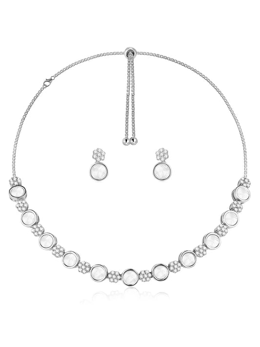CZ Stones Necklace Set – Stunning Fashion Jewellery by Peora

