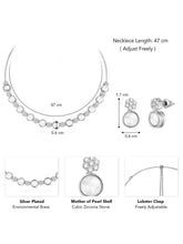 CZ Stones Necklace Set – Stunning Fashion Jewellery by Peora


