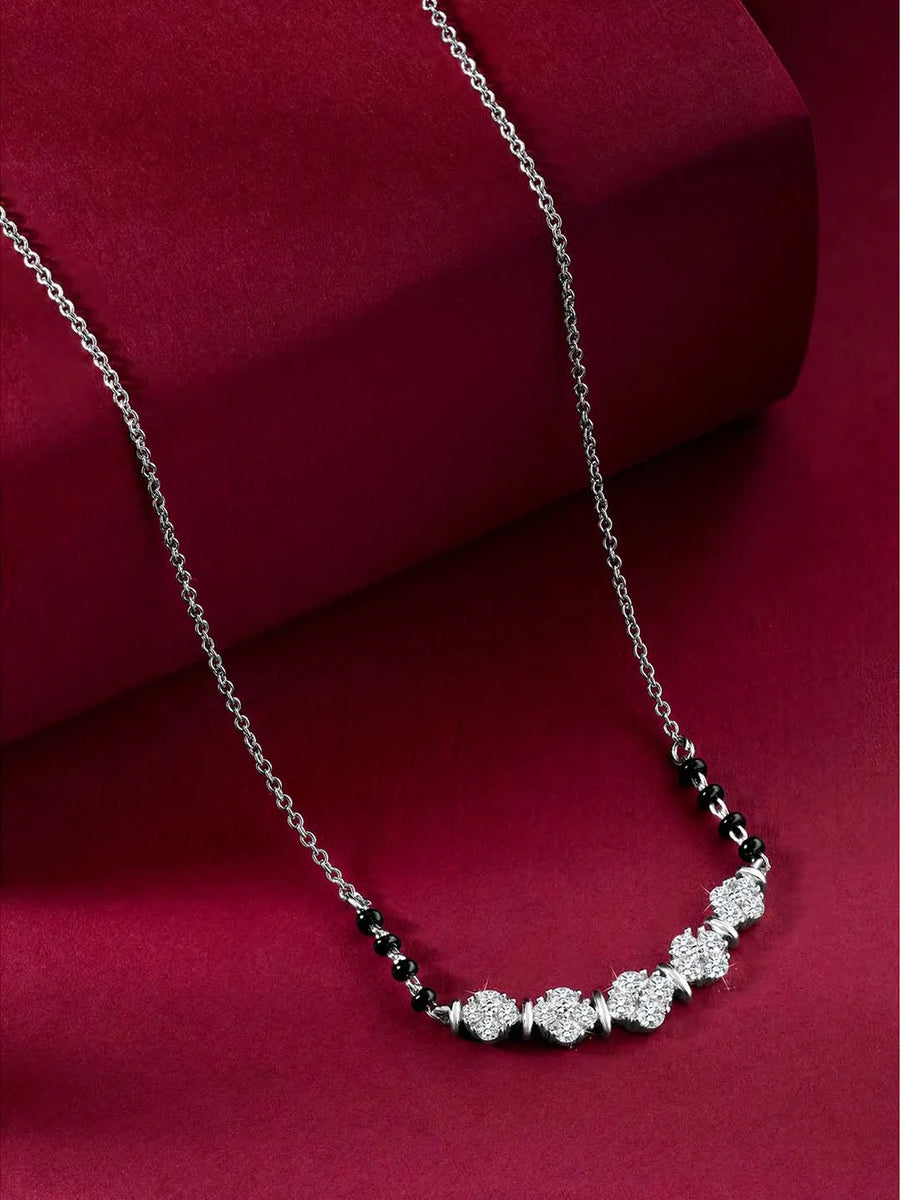 CZ Studded Mangalsutra – Sparkling Traditional Jewellery by Peora
