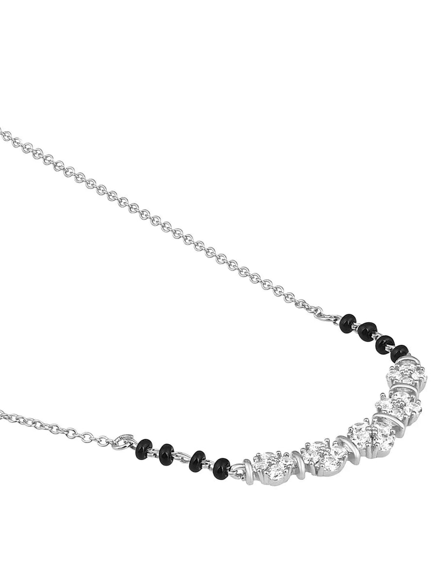 CZ Studded Mangalsutra – Sparkling Traditional Jewellery by Peora
