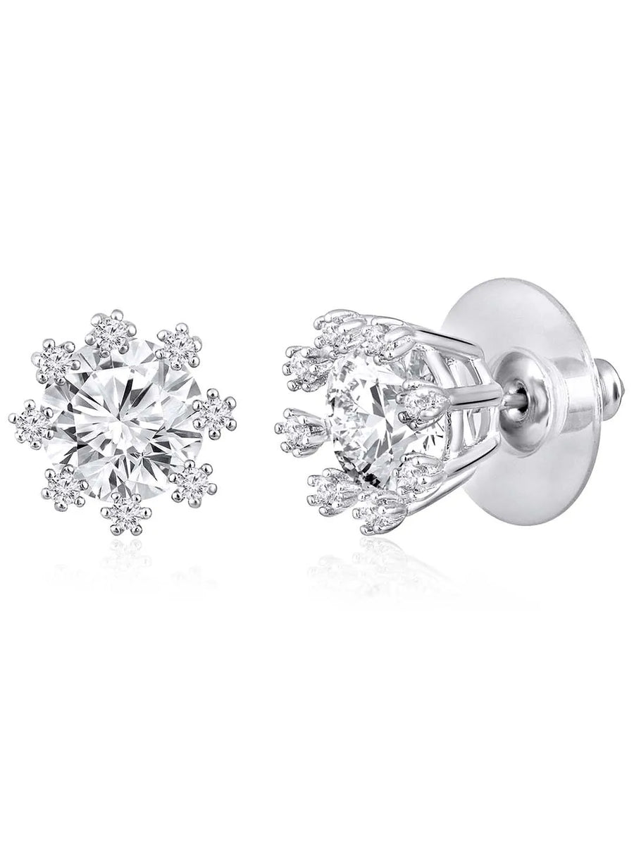 Chic and Versatile CZ Stud Earrings