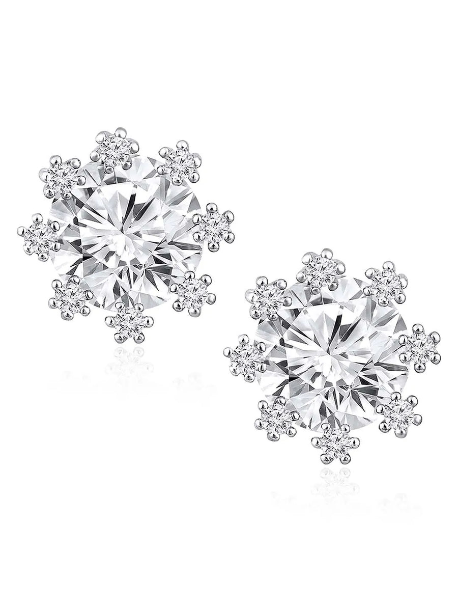 Chic and Versatile CZ Stud Earrings