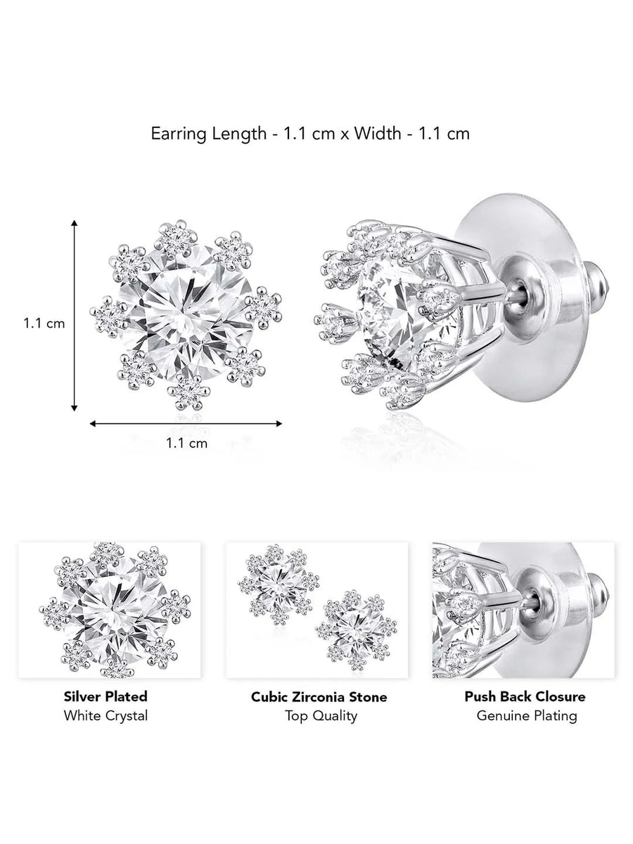 Chic and Versatile CZ Stud Earrings