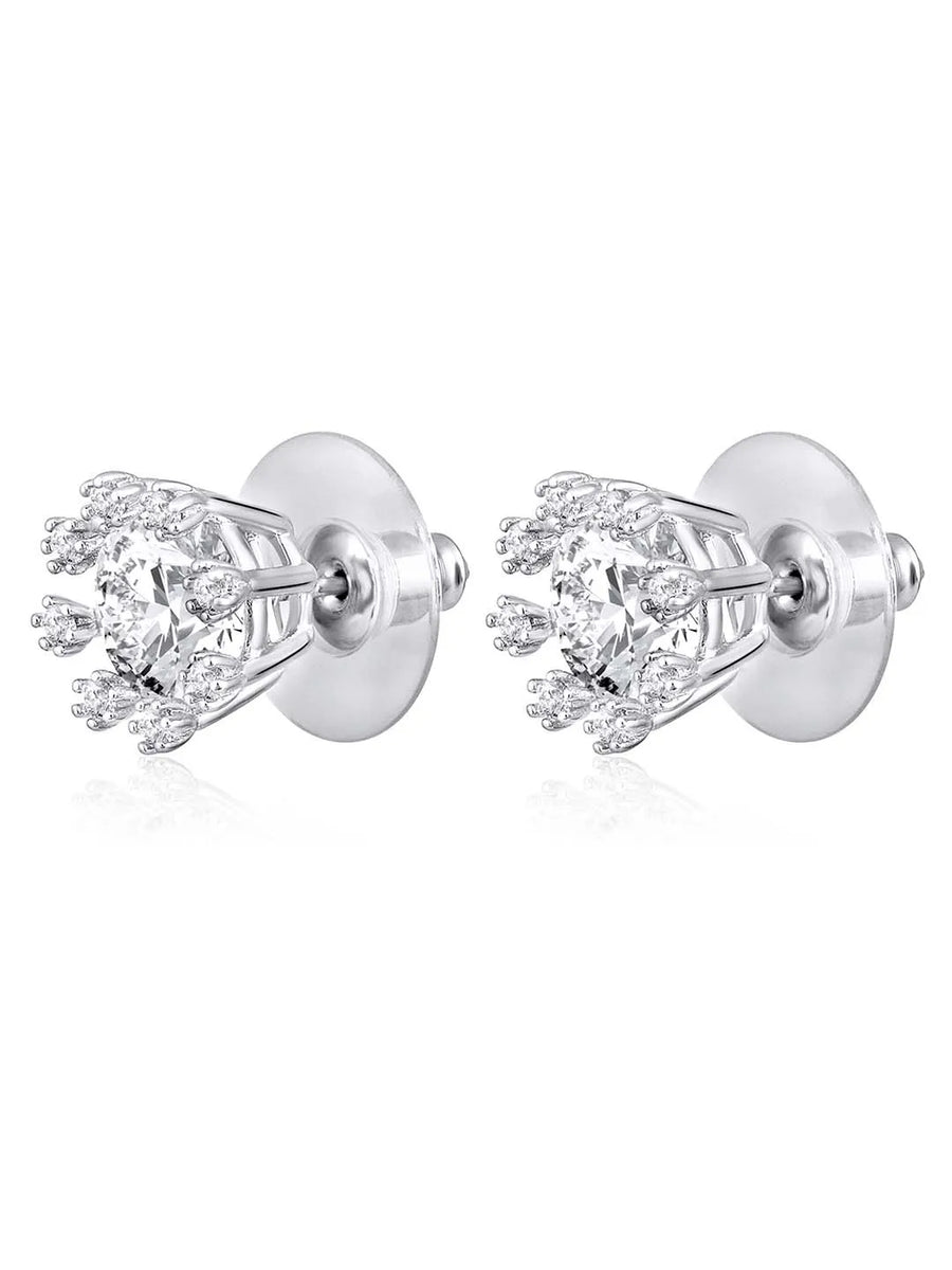 Chic and Versatile CZ Stud Earrings