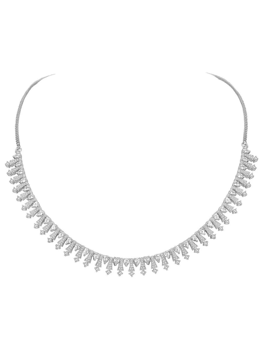 CZ Necklace Set – Stunning CZ Stone Jewellery by Peora

