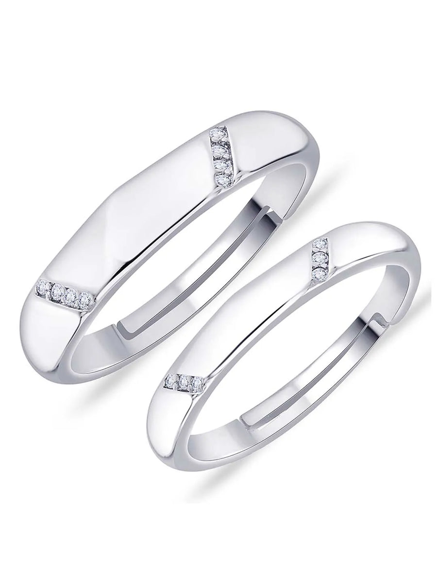 Waves Matching Rings – Symbolic Couple Jewellery | Peora