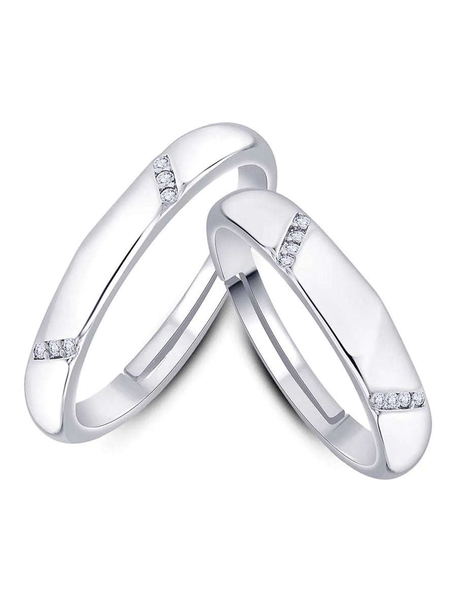 Waves Matching Rings – Symbolic Couple Jewellery | Peora