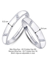 Waves Matching Rings – Symbolic Couple Jewellery | Peora