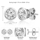 Radiant CZ Earrings by Peora – Elegant Fashion Jewellery

