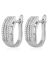 Diamond Hoop Earrings | Sparkling Fashion Jewellery by Peora Fashions