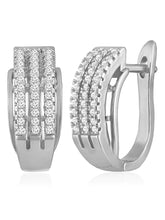 Diamond Hoop Earrings | Sparkling Fashion Jewellery by Peora Fashions