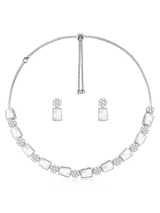 CZ Necklace Set – Radiant Fashion Jewellery by Peora

