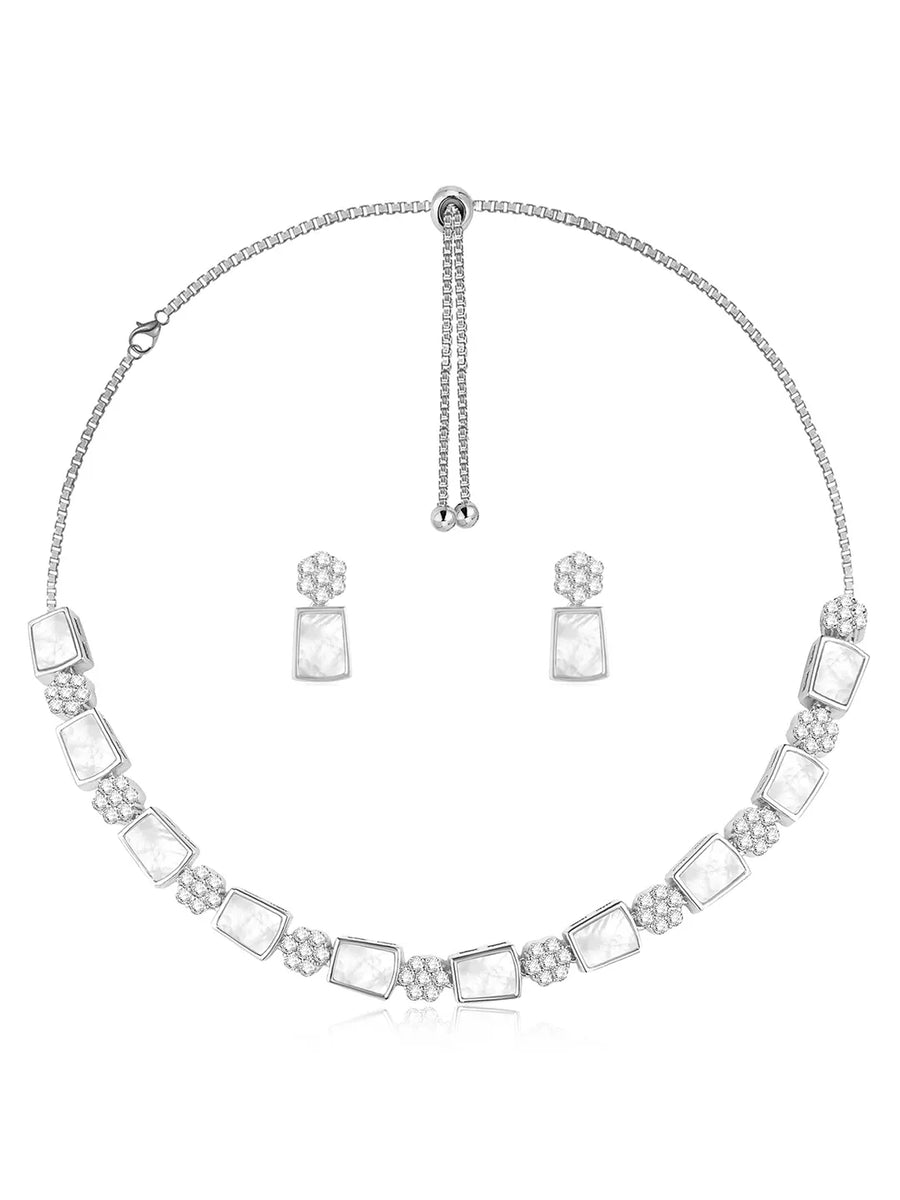 CZ Necklace Set – Radiant Fashion Jewellery by Peora

